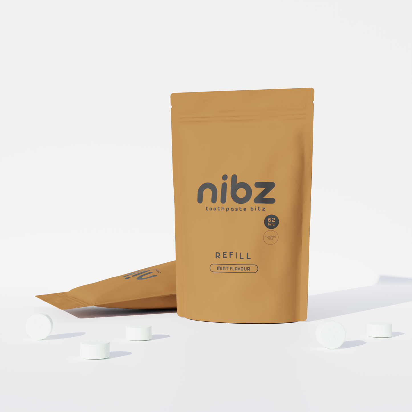 Nibz Toothpaste Bitz Fluoride-Free Pouch 01